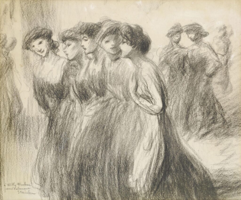 La Sortie Des Ouvrieres - Théophile Steinlen Tablo