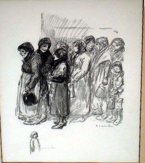La Soupe Populaire (1915) – Théophile Steinlen Tablo