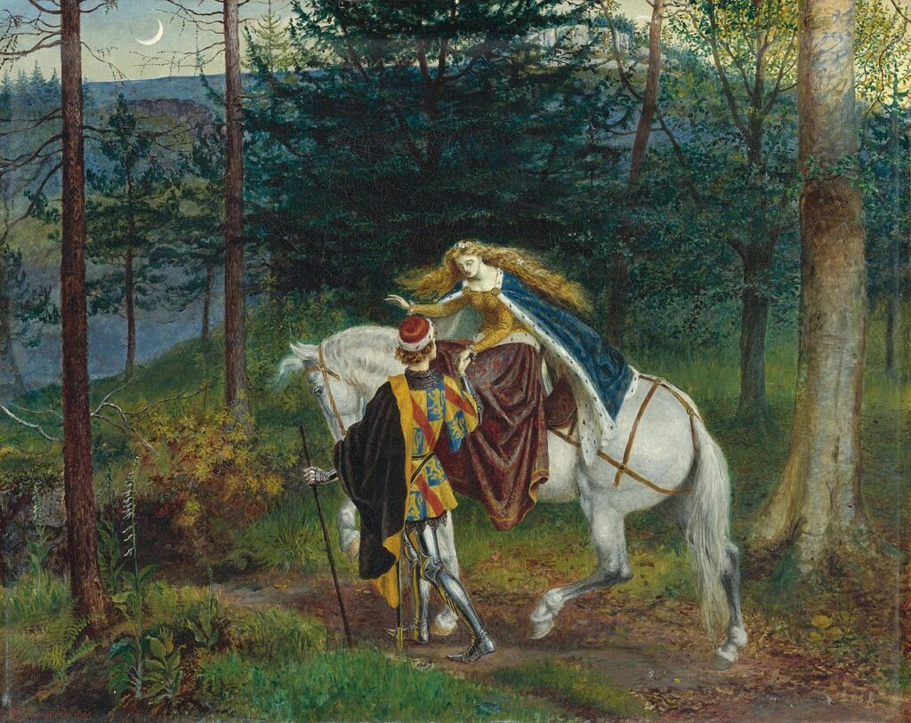 La belle Dame Sans Merci (1865) – Walter Crane Tablo