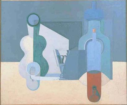 La bouteille de vin orange (1922) - Le Corbusier Tablo