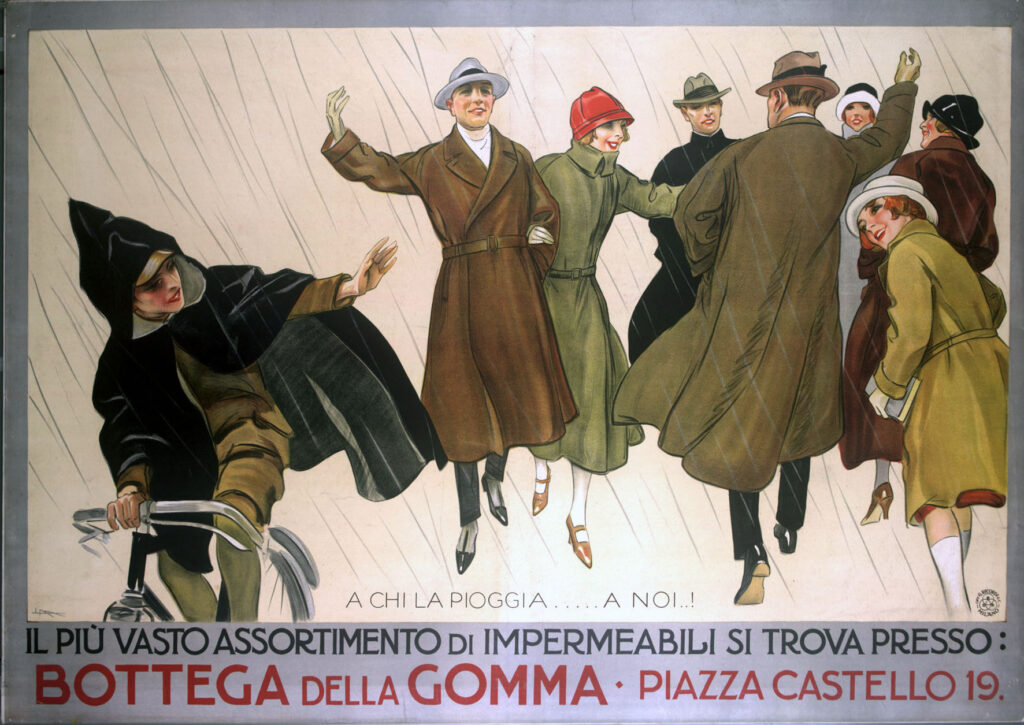La casa della gomma - Leopoldo Metlicovitz Tablo