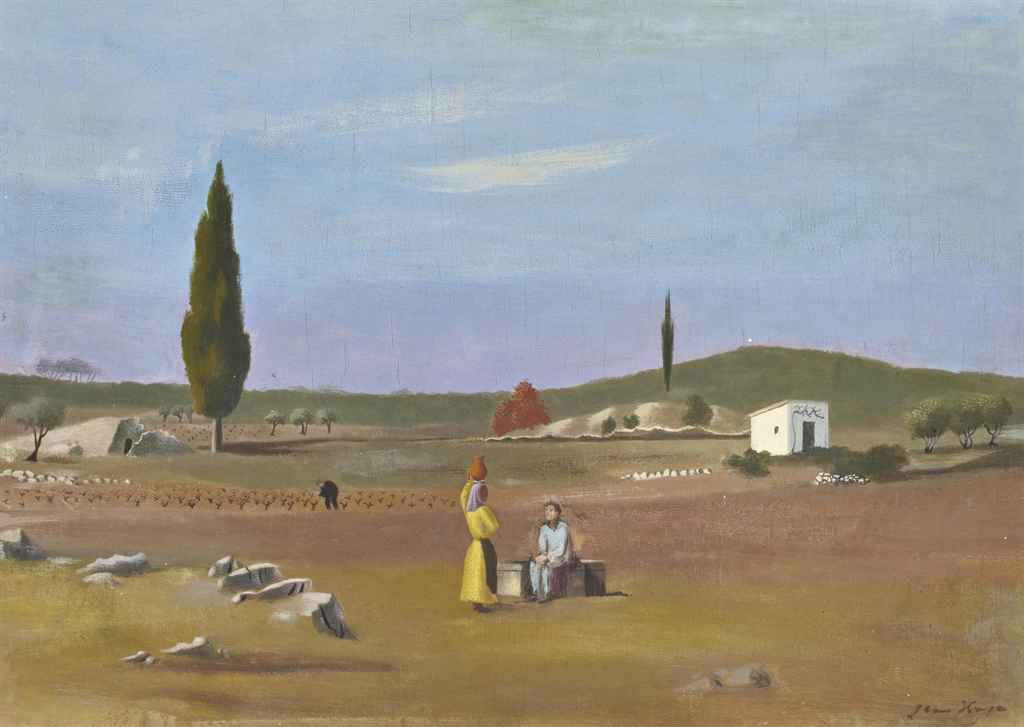 La conversation au puits (1934) - Jean Hugo Tablo