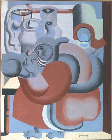 La dame au chat et à la théière (1928) - Le Corbusier Tablo