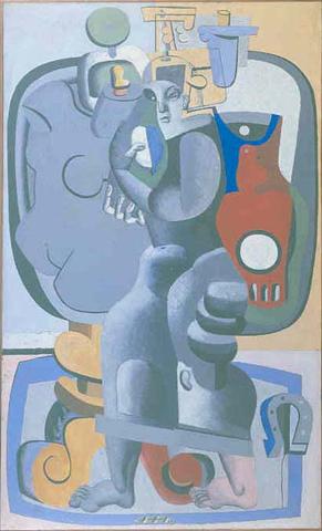La femme au guéridon et au fer à cheval (1928) - Le Corbusier Tablo