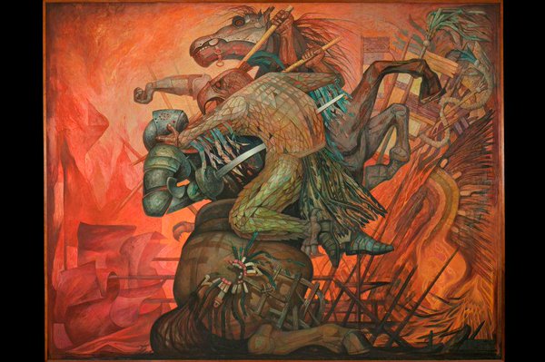 La fusión de dos culturas – Jorge González Camarena Tablo