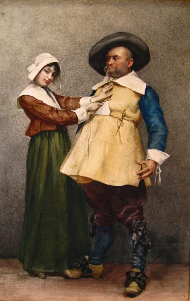 Lacing Up - Francis Davis Millet Tablo