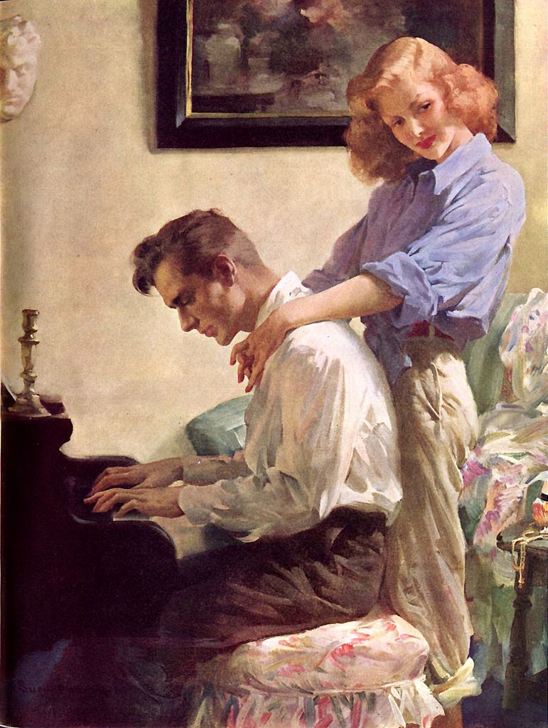 Ladies Home Journal The Unpossessed (1947) - Haddon Sundblom Tablo