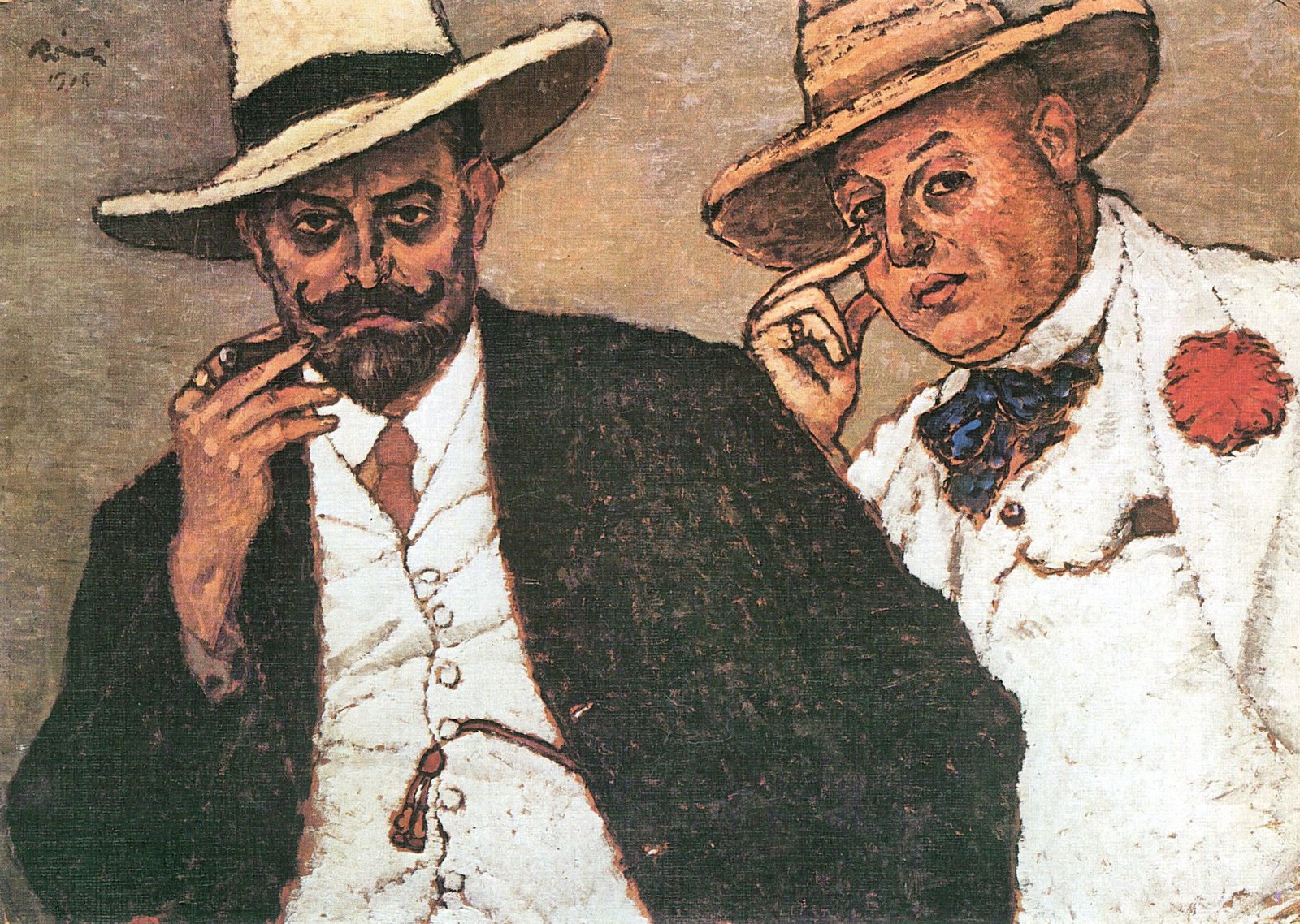 Lajos und Odon (1918) - József Rippl-Rónai Tablo