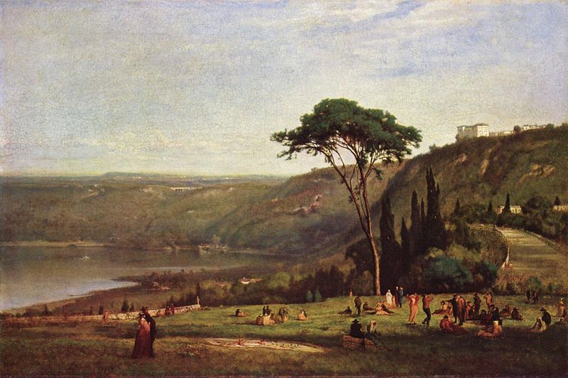 Lake Albano (Italy) (1869) - George Inness Tablo