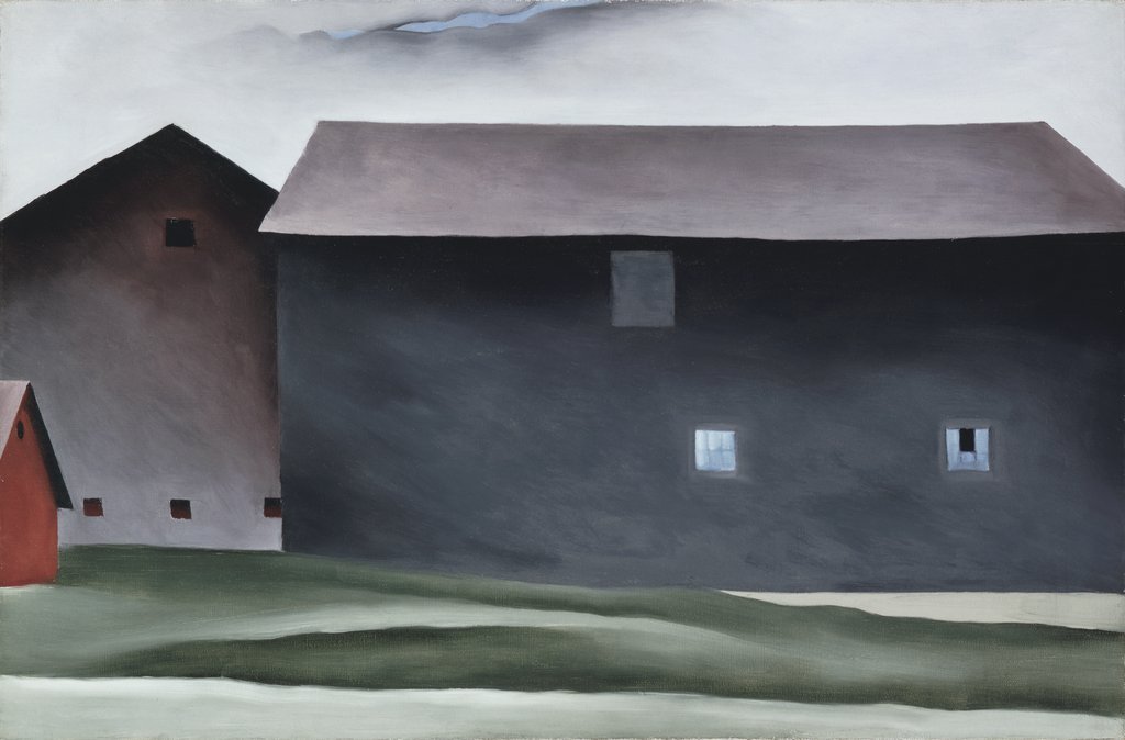 Lake George Barns (1926) - Georgia O'Keeffe Tablo