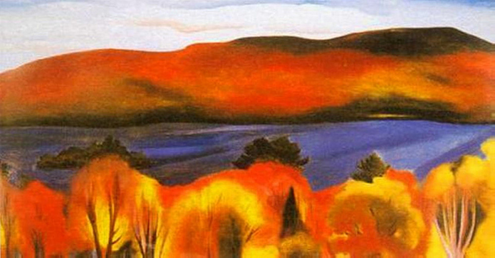 Lake George, Autumn (1927) - Georgia O'Keeffe Tablo