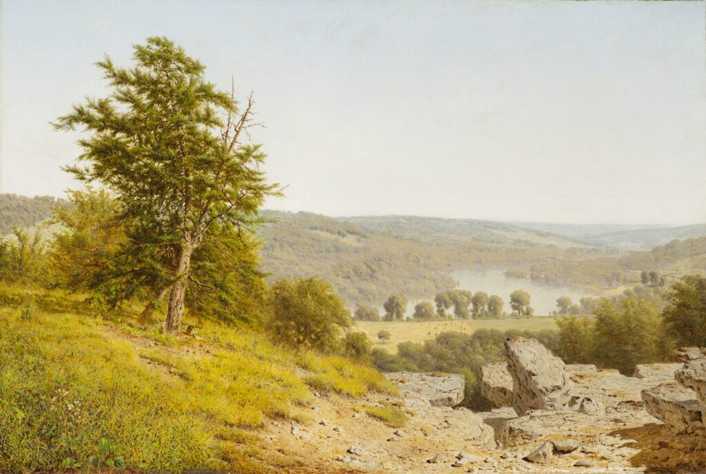 Landscape (1865) - Alexander Helwig Wyant Tablo