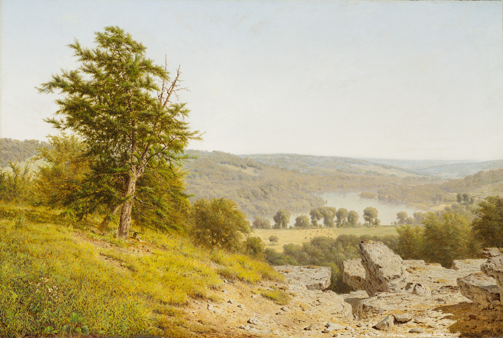 Landscape (1865) - Alexander Helwig Wyant Tablo