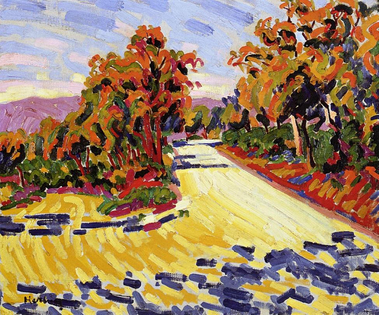 Landscape (1907) - Auguste Herbin Tablo