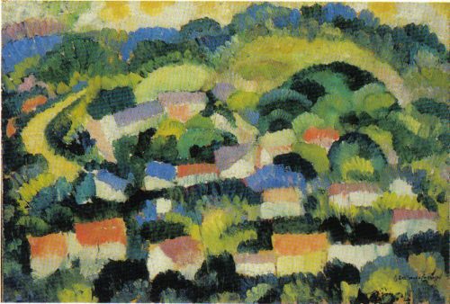 Landscape (1910) - Amadeo de Souza-Cardoso Tablo