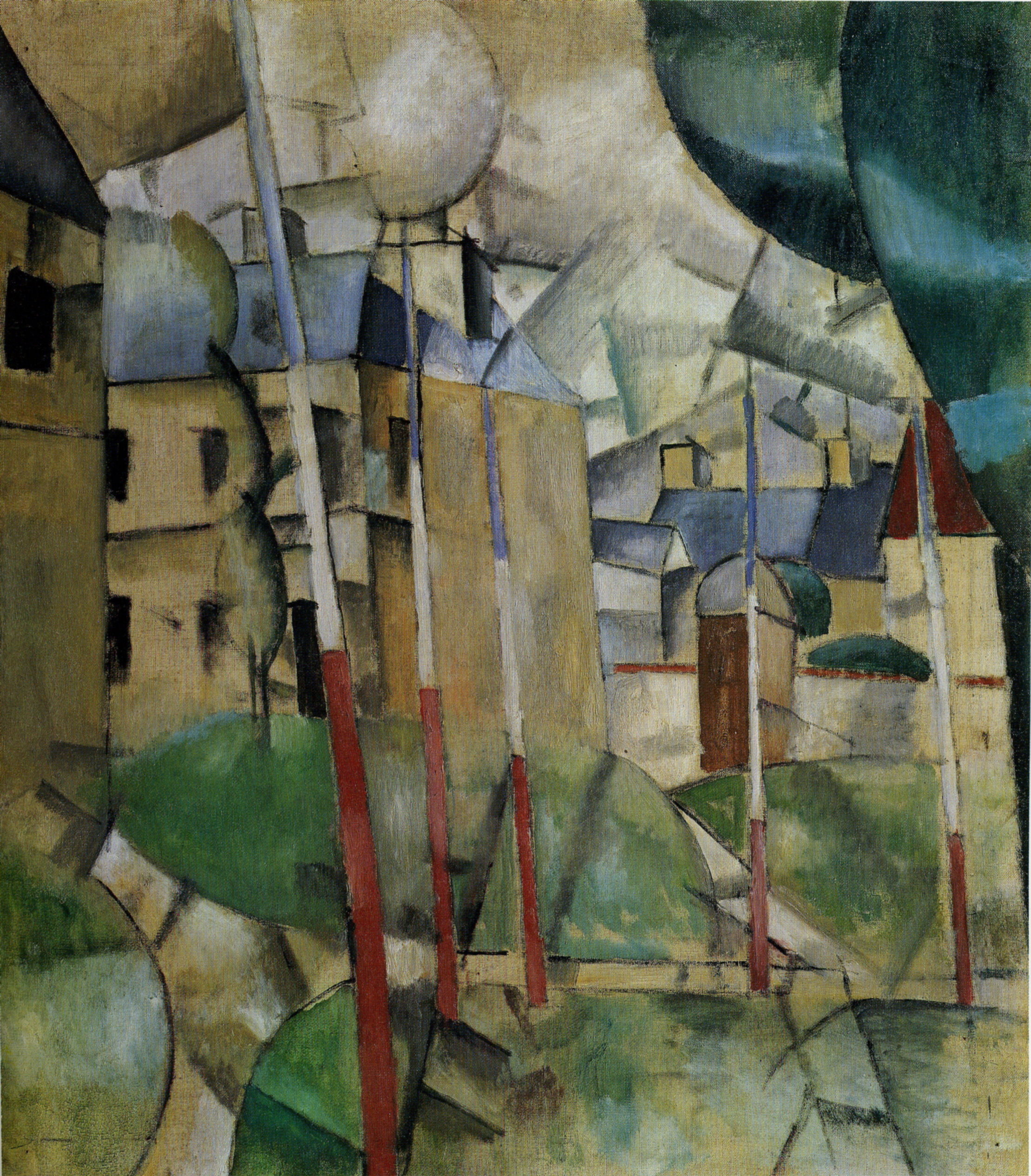 Landscape (1912) - Fernand Léger Tablo