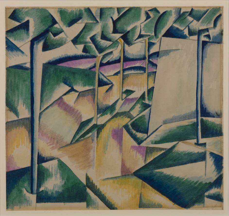Landscape (1913) - Edward Wadsworth Tablo