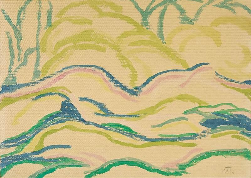Landscape (1916) – János Mattis-Teutsch Tablo