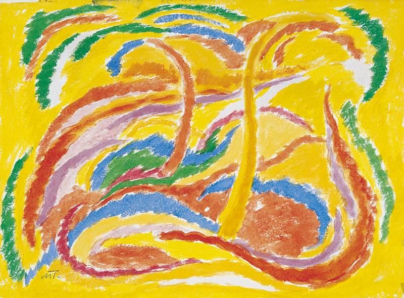 Landscape (1918) – János Mattis-Teutsch Tablo