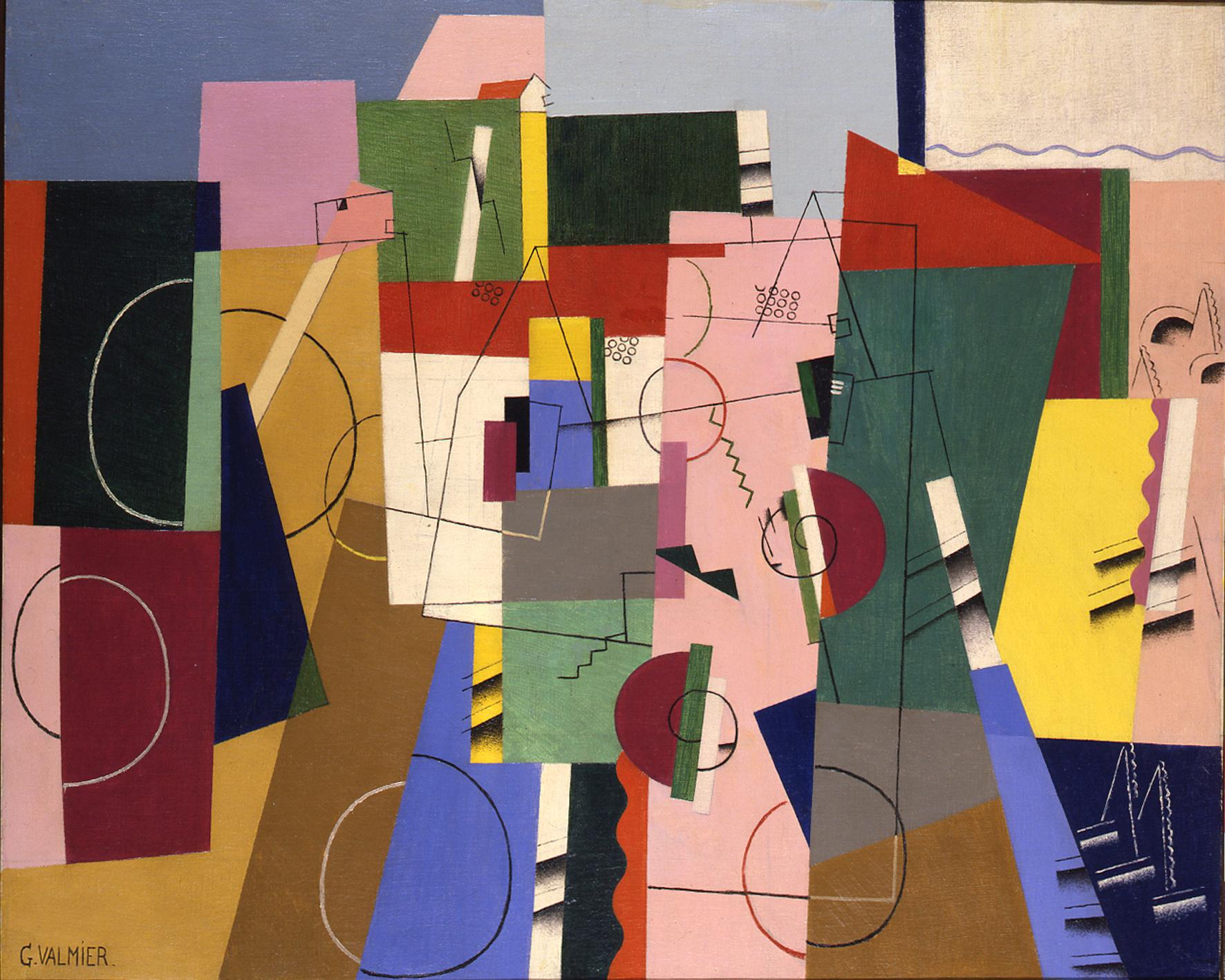 Landscape (1920) - Georges Valmier Tablo