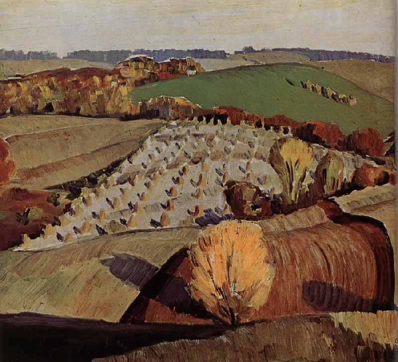 Landscape (1931) - Grant Wood Tablo