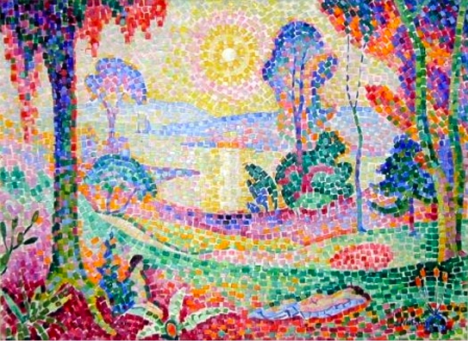 Landscape (Couchée de soleil no. 1) (1906) - Jean Metzinger Tablo