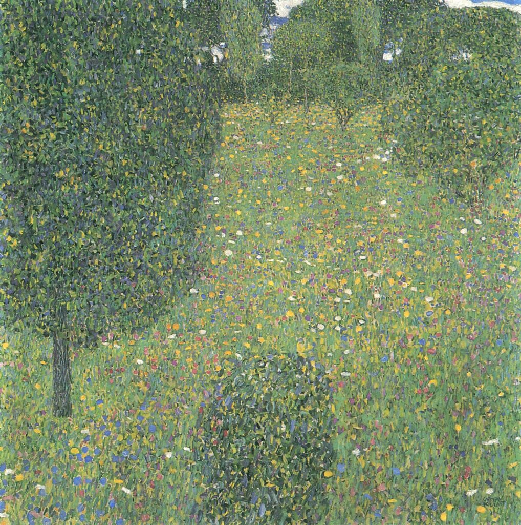 Landscape Garden (Meadow in Flower) (1906) - Gustav Klimt Tablo