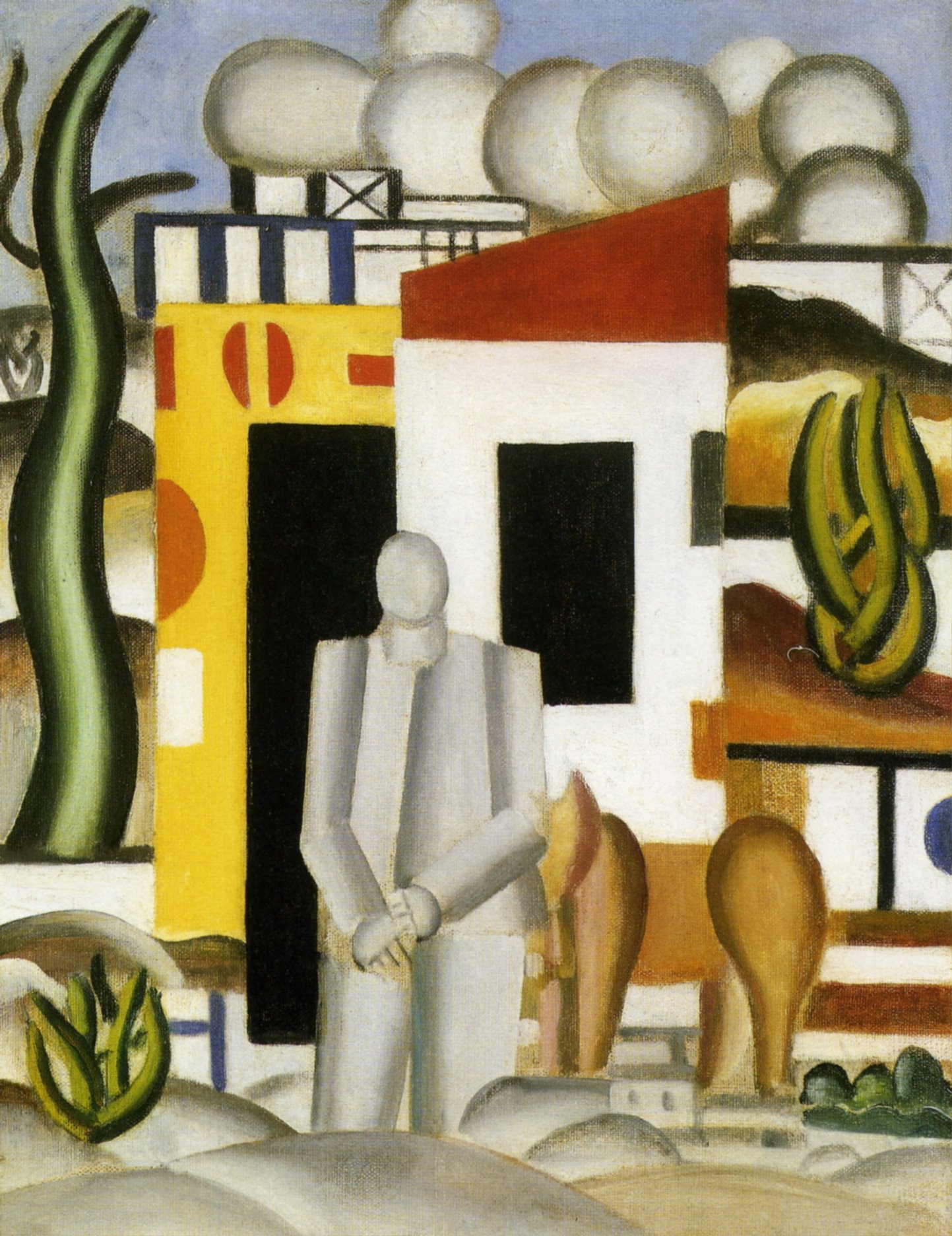 Landscape animated 1st study (1921) - Fernand Léger Tablo