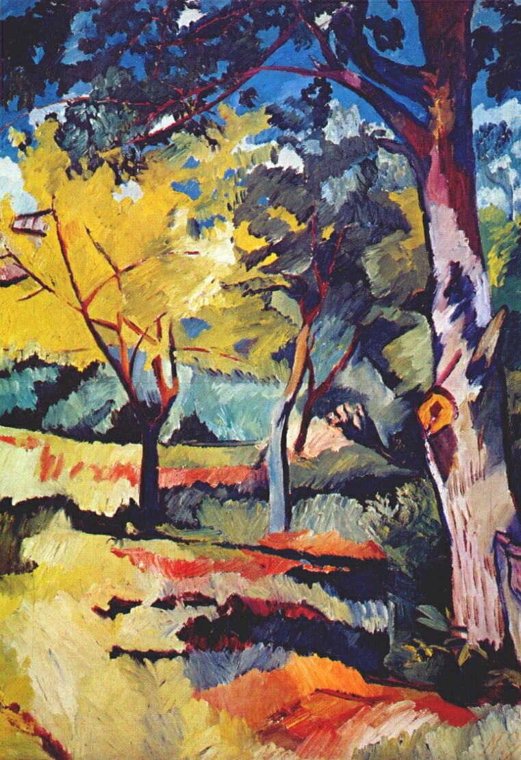 Landscape at Ladyzhino (1907) - Natalia Goncharova Tablo