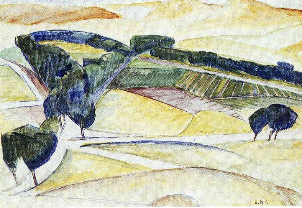 Landscape at Toledo (1913) – Diego Rivera Tablo