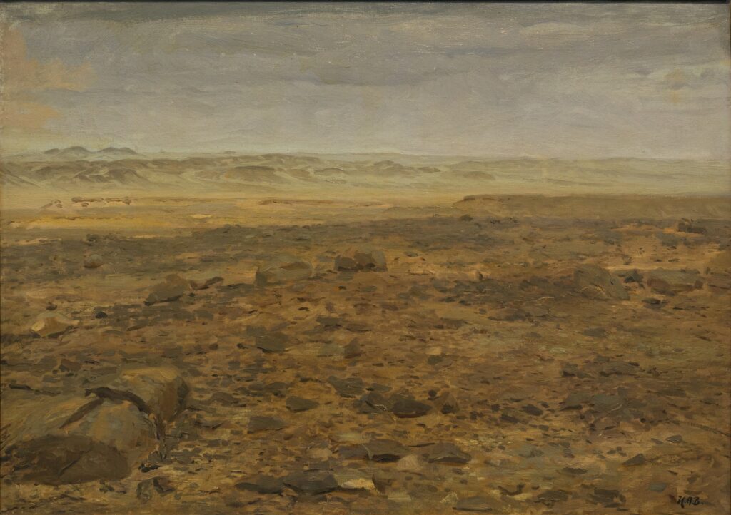 Landscape from the Arab Desert (1889) - Hans Andersen Brendekilde Tablo