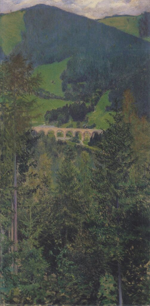 Landscape in Semmering (1907) – Koloman Moser Tablo