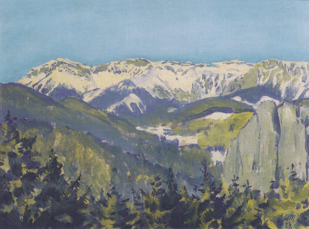 Landscape in Semmering (1913) - Koloman Moser Tablo