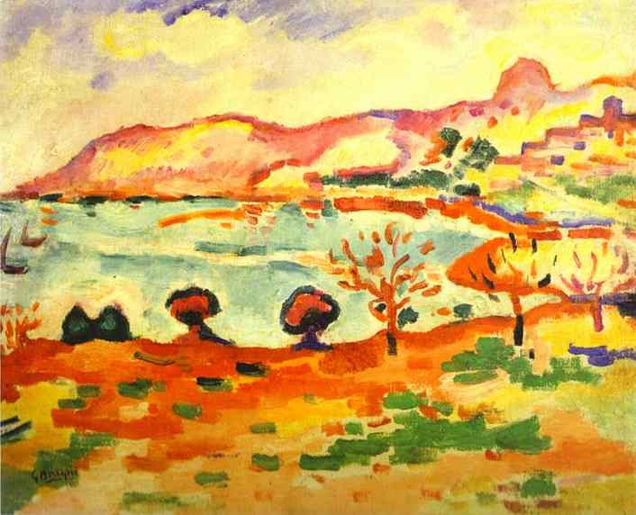 Landscape of Estaque (1907) - Georges Braque Tablo