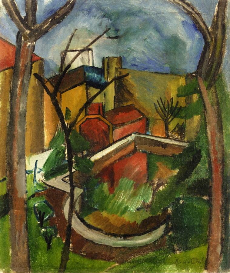 Landscape of Falaise (1910) - Raoul Dufy Tablo