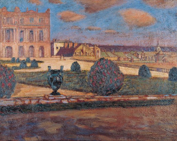 Landscape of Versailles (1906) – Fujishima Takeji Tablo
