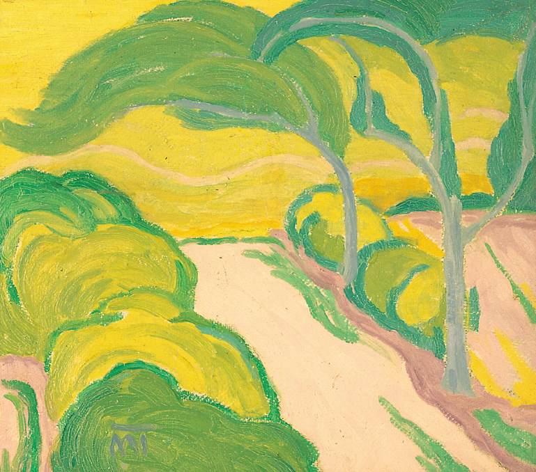 Landscape with Road (1916) – János Mattis-Teutsch Tablo