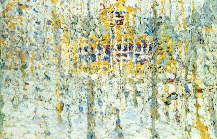 Landscape with Yellow House (1907) - Kazimir Malevich Tablo