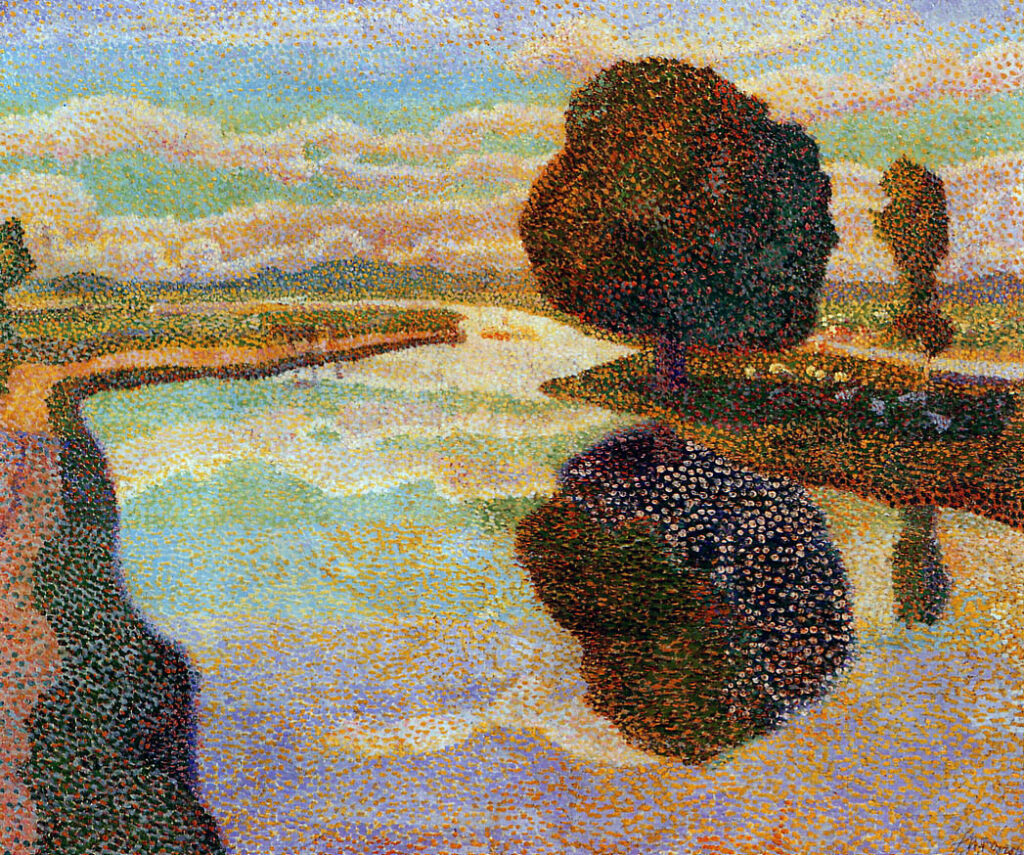 Landscape with canal (1894) - Jan Toorop Tablo