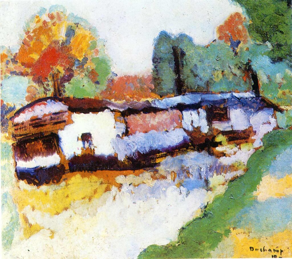 Laundry Barge (1910) - Marcel Duchamp Tablo