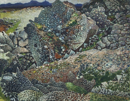 Lava at Bessastadir (1954) - Jóhannes Sveinsson Kjarval Tablo