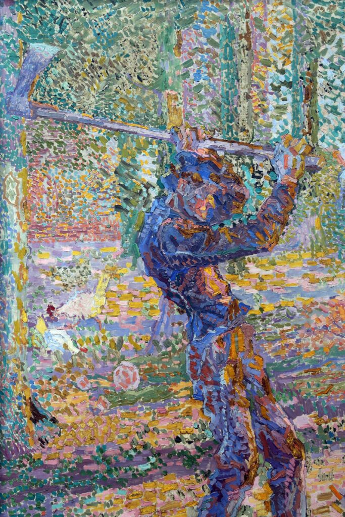 Lavoro (il taglialegna) (1905) - Jan Toorop Tablo