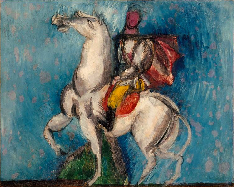 Le Cavalier arabe (Le Cavalier blanc) (1914) - Raoul Dufy Tablo