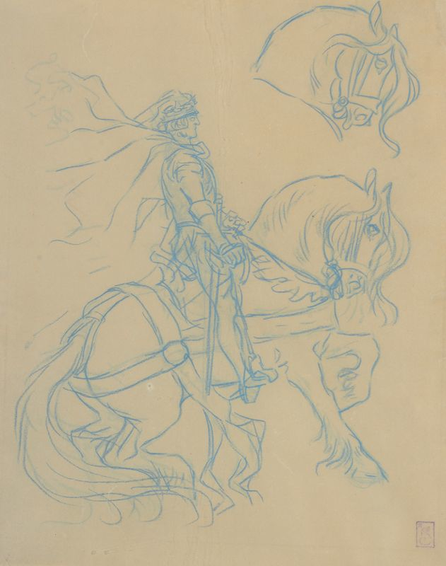 Le Chevalier a la Fee – Théophile Steinlen Tablo