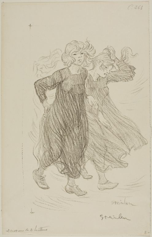 Le Coup de Vent (1905) – Théophile Steinlen Tablo