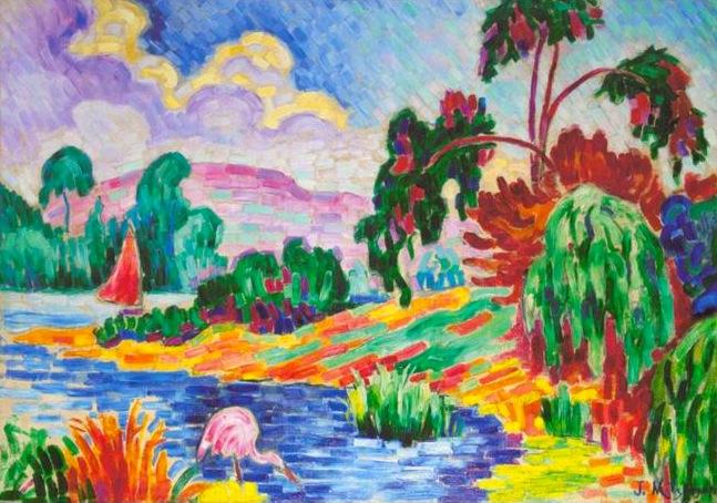 Le Flamant rose et le voilier (1907) - Jean Metzinger Tablo