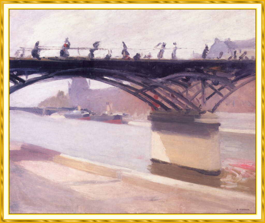 Le Pont des Arts (1907) - Edward Hopper Tablo