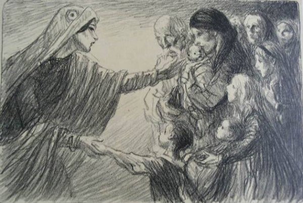 Le Secours National (1915) – Théophile Steinlen Tablo