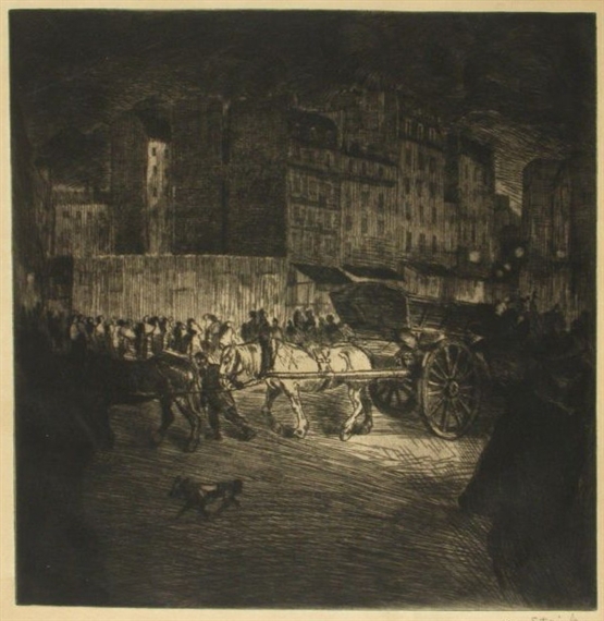 Le Tombereau (1902) – Théophile Steinlen Tablo
