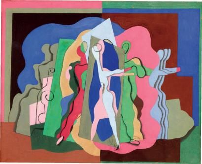 Le bal Musette (1927) - Georges Valmier Tablo